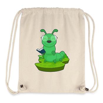 Lunettes de livre Caterpillar Nerd - Sac à cordon recyclé Stanley/Stella - blanc naturel - Devant