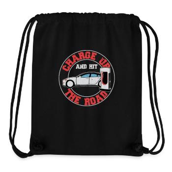 Charge Up And Hit The Road Driver Electric Car - Stanley/Stella Recycled Gym Bag - black - Front