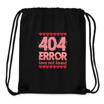 404 ERROR Love Not Found - Stanley/Stella Recycled Gym Bag - black - Front
