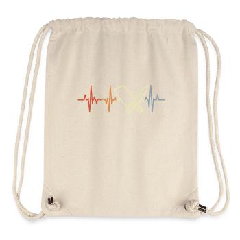 Couperet de boucher Pulse Beat - Sac à cordon recyclé Stanley/Stella - blanc naturel - Devant