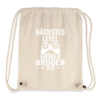 Nächste Level Großer Bruder 2025 - Stanley/Stella recycelter Gym Bag - Naturweiß - Vorne