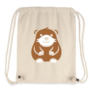 Einfaches Murmeltier - Stanley/Stella recycelter Gym Bag - Naturweiß - Vorne