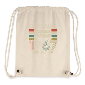 Légendes nées '67 - Sac à cordon recyclé Stanley/Stella - blanc naturel - Devant