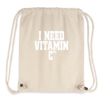 I Need Vitamin Cash Finanzielle Freiheit Geld Cash - Stanley/Stella Recycled Gym Bag - natural - Front