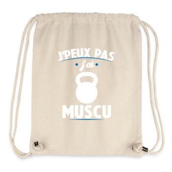 I can't I worked out - Stanley/Stella Recycled Gym Bag - natural - Front