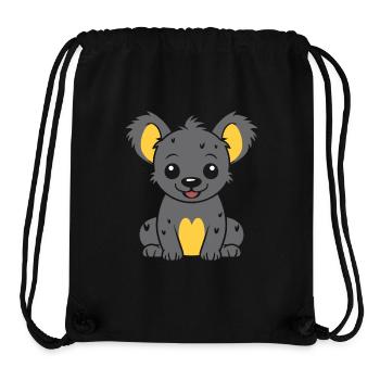 Hyäne - Stanley/Stella recycelter Gym Bag - Schwarz - Vorne