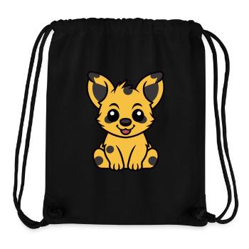 Hyäne - Stanley/Stella recycelter Gym Bag - Schwarz - Vorne