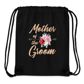Mutter des Bräutigams Hochzeitsfeier hübsch blumig - Stanley/Stella recycelter Gym Bag - Schwarz - Vorne