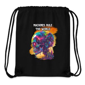 Machines rule the world. Scifi, Zukunft, High-Tech - Stanley/Stella recycelter Gym Bag - Schwarz - Vorne