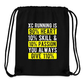Runn Country Runner and XC Coach - Unique Cross - Stanley/Stella Recycled Gym Bag - black - Front