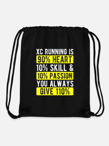 Runn Country Runner and XC Coach - Unique Cross - Stanley/Stella recycelter Gym Bag - Schwarz