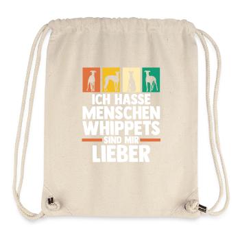 Hund Whippet - Stanley/Stella recycelter Gym Bag - Naturweiß - Vorne