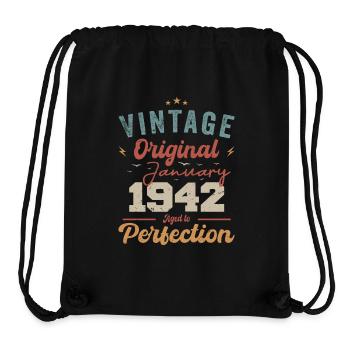 January 1942 Legend for 82 years - Stanley/Stella Recycled Gym Bag - black - Front
