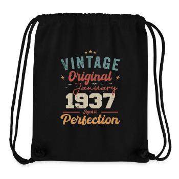 January 1937 Legend for 87 years - Stanley/Stella Recycled Gym Bag - black - Front