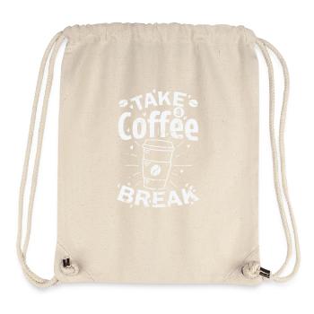 Take a Coffee Break Café Koffein - Stanley/Stella recycelter Gym Bag - Naturweiß - Vorne