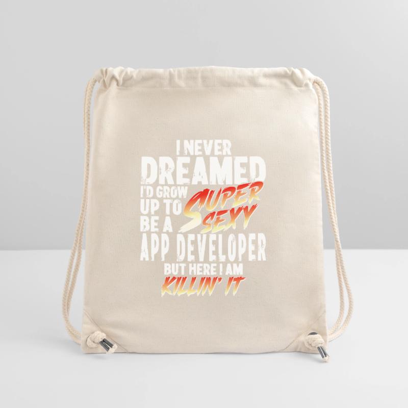 Super Sexy App Developer App Development Gift Sac à cordon recyclé Stanley/Stella