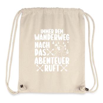 Wanderer Bergwandern Bergklettern Wandern - Stanley/Stella recycelter Gym Bag - Naturweiß - Vorne
