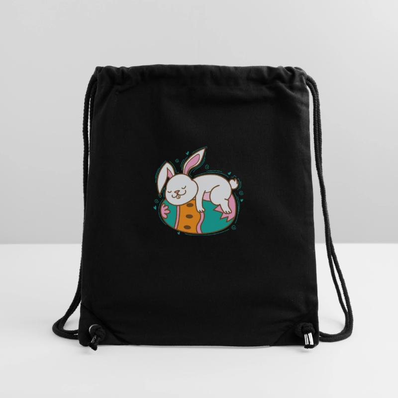 Easter Bunny on Easter Egg Spring Stanley/Stella Recycled Gym Bag