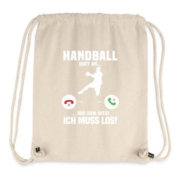Handball Calls Me, Funny Gift Handball - Stanley/Stella Recycled Gym Bag - natural - Front