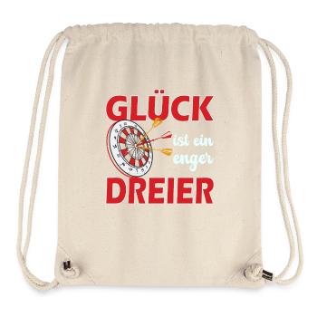 Glück ist ein enger Dreier - Stanley/Stella recycelter Gym Bag - Naturweiß - Vorne