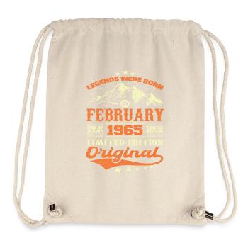 Birthday Gift 59 years old Born in February 1965 - Stanley/Stella Recycled Gym Bag - natural - Front