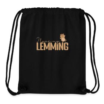 I love my Lemming Rodent - Stanley/Stella Recycled Gym Bag - black - Front