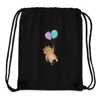 Lemming with balloons rodent - Stanley/Stella Recycled Gym Bag - black - Front