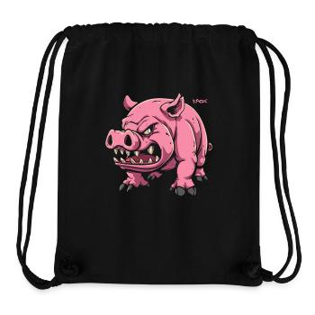 Cute Pet Pig - Stanley/Stella Recycled Gym Bag - black - Front