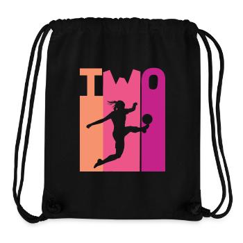 2nd Birthday Women's Soccer Soccer Female Soccer Player - Stanley/Stella Recycled Gym Bag - black - Front