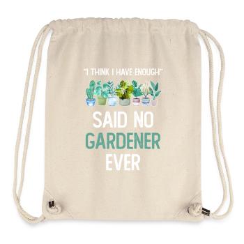 Je pense que j’ai assez de plantes Garten Pflanzen - Sac à cordon recyclé Stanley/Stella - blanc naturel - Devant