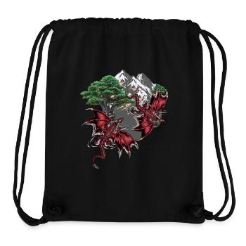 Fantasy Dragon Figurine Magic Fairy Tale Fairy Tale Character - Stanley/Stella Recycled Gym Bag - black - Front
