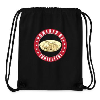Unterstützt Von Tortellini - Stanley/Stella recycelter Gym Bag - Schwarz - Vorne