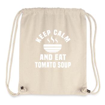 Bleiben Sie Ruhig Und Essen Sie Tomatensuppe - Stanley/Stella recycelter Gym Bag - Naturweiß - Vorne