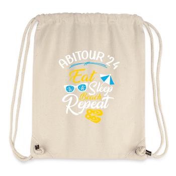 Abi Tour 2024 Abireise Abifahrt Abitur Party Feier - Stanley/Stella recycelter Gym Bag - Naturweiß - Vorne