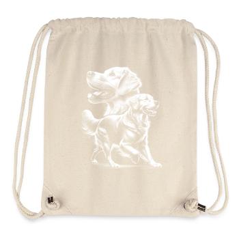 Golden Retriever as a photorealistic portrait - Stanley/Stella Recycled Gym Bag - natural - Front