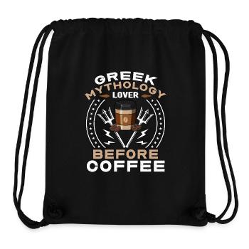 Amoureux de la mythologie grecque avant l’amateur de café antique - Sac à cordon recyclé Stanley/Stella - noir - Devant
