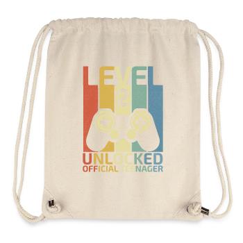 Level 2 Freigeschalteter offizieller Teenager - Stanley/Stella recycelter Gym Bag - Naturweiß - Vorne