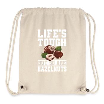 Lustiges Haselnuss Geschenk - Stanley/Stella recycelter Gym Bag - Naturweiß - Vorne