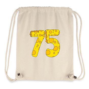 75 ans de Lustig Käse - Sac à cordon recyclé Stanley/Stella - blanc naturel - Devant