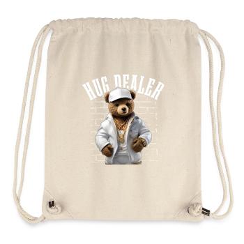 Gangster Hug Dealer Teddy Bear Funny - Stanley/Stella Recycled Gym Bag - natural - Front