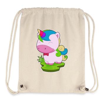 Unicorn Bow Tie - Stanley/Stella Recycled Gym Bag - natural - Front