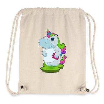 Unicorn Book - Stanley/Stella Recycled Gym Bag - natural - Front