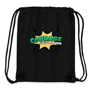Courage is my superpower trait - Stanley/Stella Recycled Gym Bag - black - Front