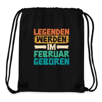 Legends are born in February - Stanley/Stella Recycled Gym Bag - black - Front