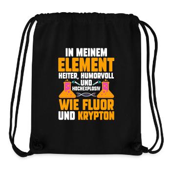 Chemiker Wissenschaft Physik Chemie - Stanley/Stella recycelter Gym Bag - Schwarz - Vorne