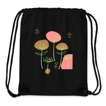 Fantasie aus Blumen - Stanley/Stella recycelter Gym Bag - Schwarz - Vorne