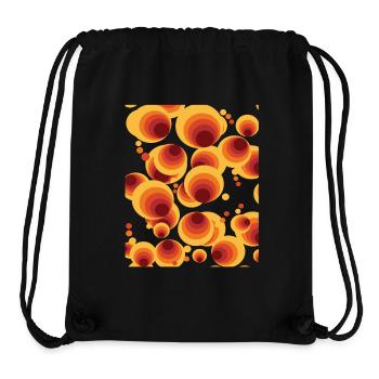 Abstract Polka Dots Circle Pattern - Stanley/Stella Recycled Gym Bag - black - Front