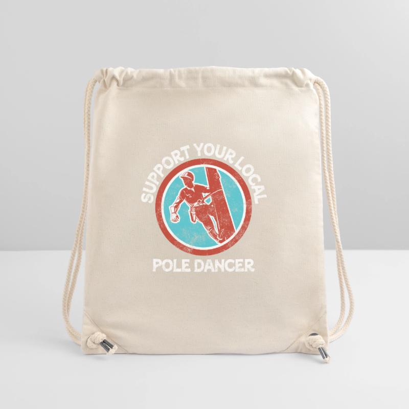 Support Your Local Pole Dancer Lineman Stanley/Stella Recycled Gym Bag