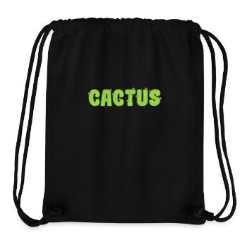Cactus Plant Flower - Stanley/Stella Recycled Gym Bag - black - Front