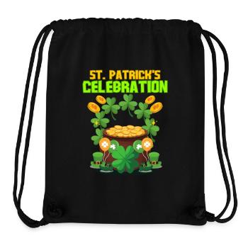 St Patrick's Day - Stanley/Stella Recycled Gym Bag - black - Front